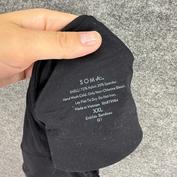 Soma Bralette Bra Women 2XL Black Push Up Strapless Push Up Opaque Wireless - Picture 3 of 4